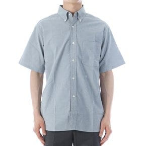 국내배송 나나미카 로고 오버핏 남성 반팔 셔츠 SUGS300E GRAYISHNAVY