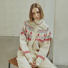 THING JACQUARD CARDIGAN_IVORY