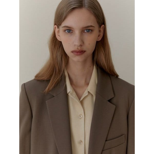 [리퍼브] CLASSIC TAILORED WOOL JACKET BROWN