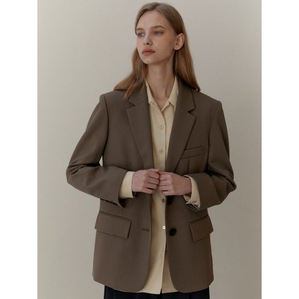 [리퍼브] CLASSIC TAILORED WOOL JACKET BROWN