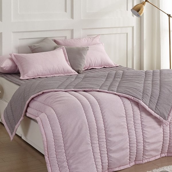 리브린 샌드멜로우 고밀도 피치스킨 차렵이불 SS