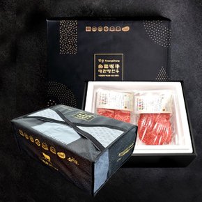 [냉장][대관령한우] 1++등급(근내지방도7이상) 눈꽃등심세트5호(1.2kg)400gx3팩