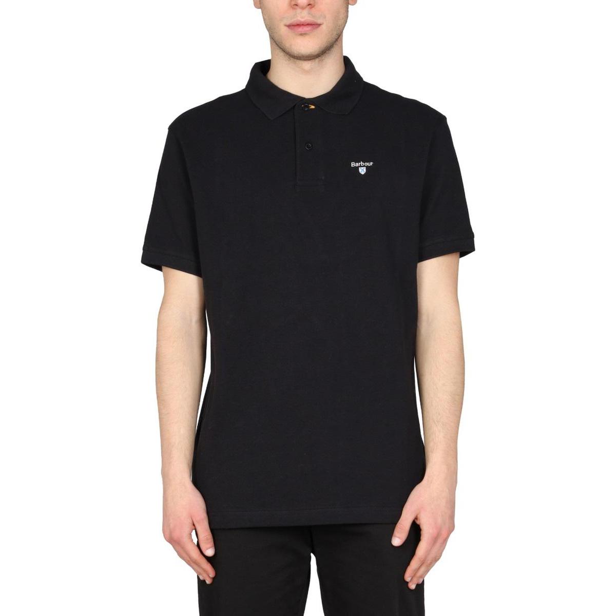 확대된 대표 [해외배송] 24 S/S 바버 레귤러 핏 폴로 셔츠 MML0358_BK31 B0041274851