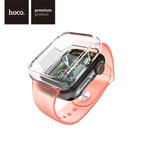 hoco WB09 호코 애플워치 크리스탈 TPU 밴드 일체형 범퍼케이스 Apple Watch 1 2 3 4 5 6세대 SE