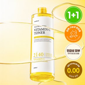 1+1 비타민C 대용량 미백 토너 1L 수분 스킨 진정 수분 남자 여자