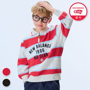ESSENTIAL_보더 스트라이프 아동 스웻셔츠 NK9CF1104U