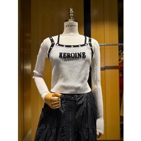 [시흥점] 여성 슬림 골지&레터링 니트 베스트세트 (ER3KL360)