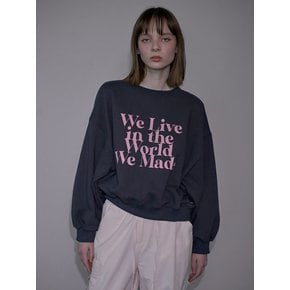 World Flower Sweatshirt [Charcoal]