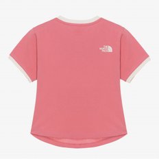 [노스페이스 공식] NT7UR32L 화이트라벨 여성 하프돔 반팔 라운드티_ROSE PINK