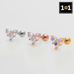 [1+1] 패션 피어싱 써지컬 버터 하트 3종 택1 한쪽판매