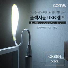 USB 후레쉬 LED 램프 랜턴 라인형 Green (WD219DC)