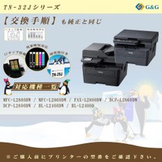 G&G TN-32JXL HL-L2460DW DCP-L2660DW MFC-L2880DW MFC-L2860DW 블랙 블랙 브라더 호환 토너