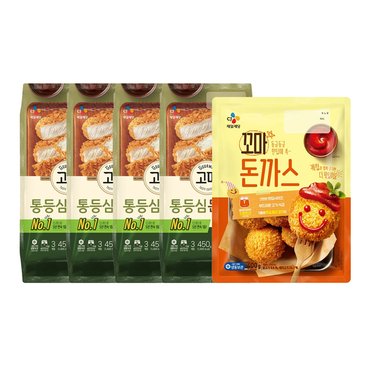 CJ제일제당 고메 바삭튀겨낸 통등심돈카츠450g x4개 + 꼬마돈까스 400g x1개