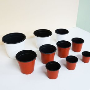 이색화분 갈색 10호 포토 용기 포트 모종 교육 화분