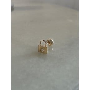 14k flash lock piercing