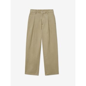 [ALL-SEASON] PINTUCK COTTON STRAIGHT PANTS_BEIGE