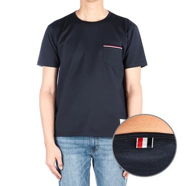 톰브라운 남성 삼선 반팔 티셔츠 (MJS010A 01454 415)
