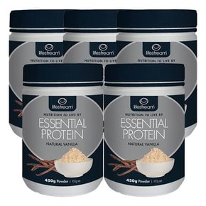 뉴질랜드 라이프스트림 에션셜 프로틴 내추럴 차이 450g PROTEIN CHAI 5팩