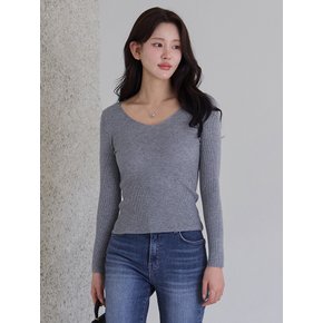 보들 슬림핏 브이넥 니트_M2511KN113C