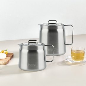 더키친 IH 스텐 304 케틀팟 2종세트 (1.5L+2L)/ 인덕션 캠핑 주전자 멀티팟 스텐냄비