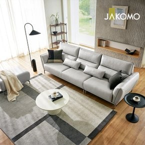 리브레 4인 슈렁큰 천연면피 소가죽 소파+스툴