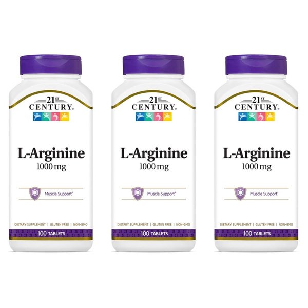 21세기 센트리 L-아르기닌 1000mg 100정 3통 21st Century 엘아르기닌