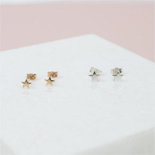아우리 주얼리 이어링 E1396 Soho 9ct Gold Mini Star Stud Earrings