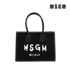 [MSGM]키즈 로고 프린팅 M 블랙/화이트 029350
