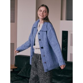 AR_Blue over fit knit cardigan