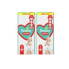 팸퍼스 유럽산 베이비드라이 기저귀 팬티형 3 4 5 6 7 단계 팬티5단계 2팩 96매 pampers 바우처