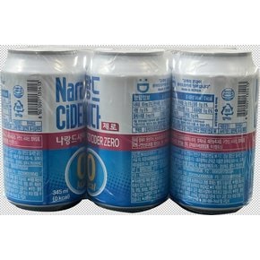 나랑드사이다 제로 캔 345ml*6입