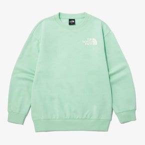 노스페이스키즈맨투맨 DQC NM5MP02S 키즈 에센셜 SWEAT셔츠 PASTEL GREEN