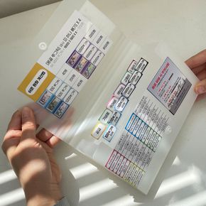 몽골 여행 지갑 스티커 준비물 화폐 돈 투그릭/4개국 X ( 3세트 )