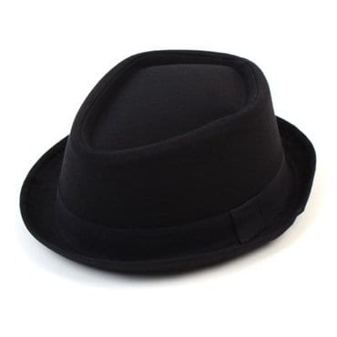 텐바이텐 Dia Very Short Black Cotton Fedora 여름모자