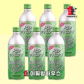 UCC 크림소다 메론맛 490ml x6개 일본사이다