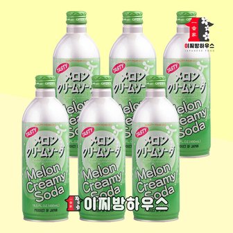  UCC 크림소다 메론맛 490ml x6개 일본사이다