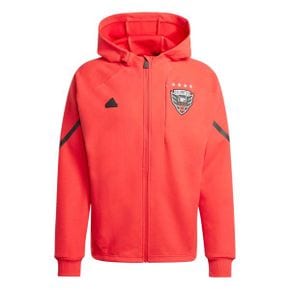 4644489 Adidas Mens adidas Red D.C. United 2024 Anthem Travel Raglan Sleeve Full-Zip Jacke