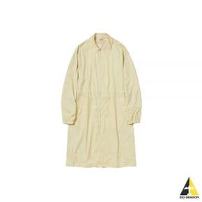 오라리 24SS HARD TWIST POLYESTER SATIN LAMI 아미NATE ZIP COAT LIGHT BEIGE (A24SC01