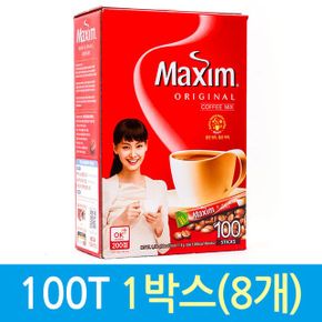 일반커피믹스 인스턴트커피 오리지날 커피 믹스 맥심 100T 1박스8개믹스커피