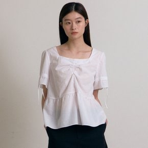 Shirring Blouse (White)