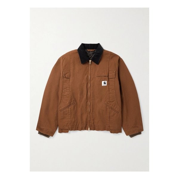 코듀로이 트림 패널 코튼 캔버스 재킷 46376663163004590