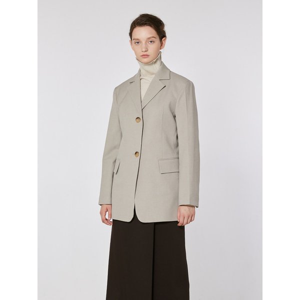 TOF FITTED SINGLE BLAZER  BEIGE