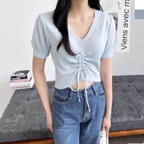 미니멀 CBB 1059 여자썸머스트링브이반팔니트 묶음쎄일 소라10 미니멀