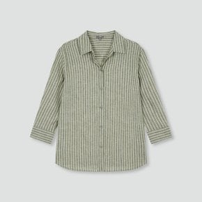 여 리넨 블렌디드 7부 셔츠 J115203107050