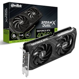 이엠텍 지포스 RTX 4060 Ti STORM X Dual OC D6 8GB .~