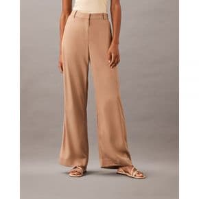 5612938 Calvin Klein Twill Wide Leg Pants - Brown