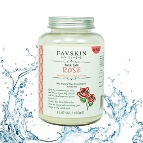 SOKOOB FAVSKIN 입욕제 바스솔트  대  로즈 450g