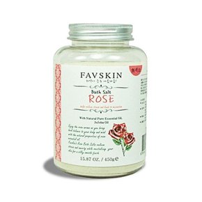 SOKOOB FAVSKIN 입욕제 바스솔트  대  로즈 450g