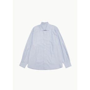 베이스레인지 26SS Claude Shirt, Blue Stripe