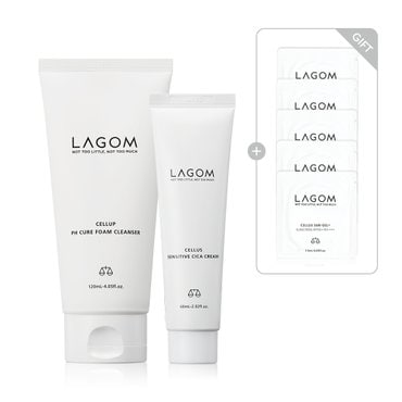 라곰 피에이치 큐어 폼 120mL+센서티브 시카 크림 60mL (+선 젤 플러스 샤쉐 5개 증정)